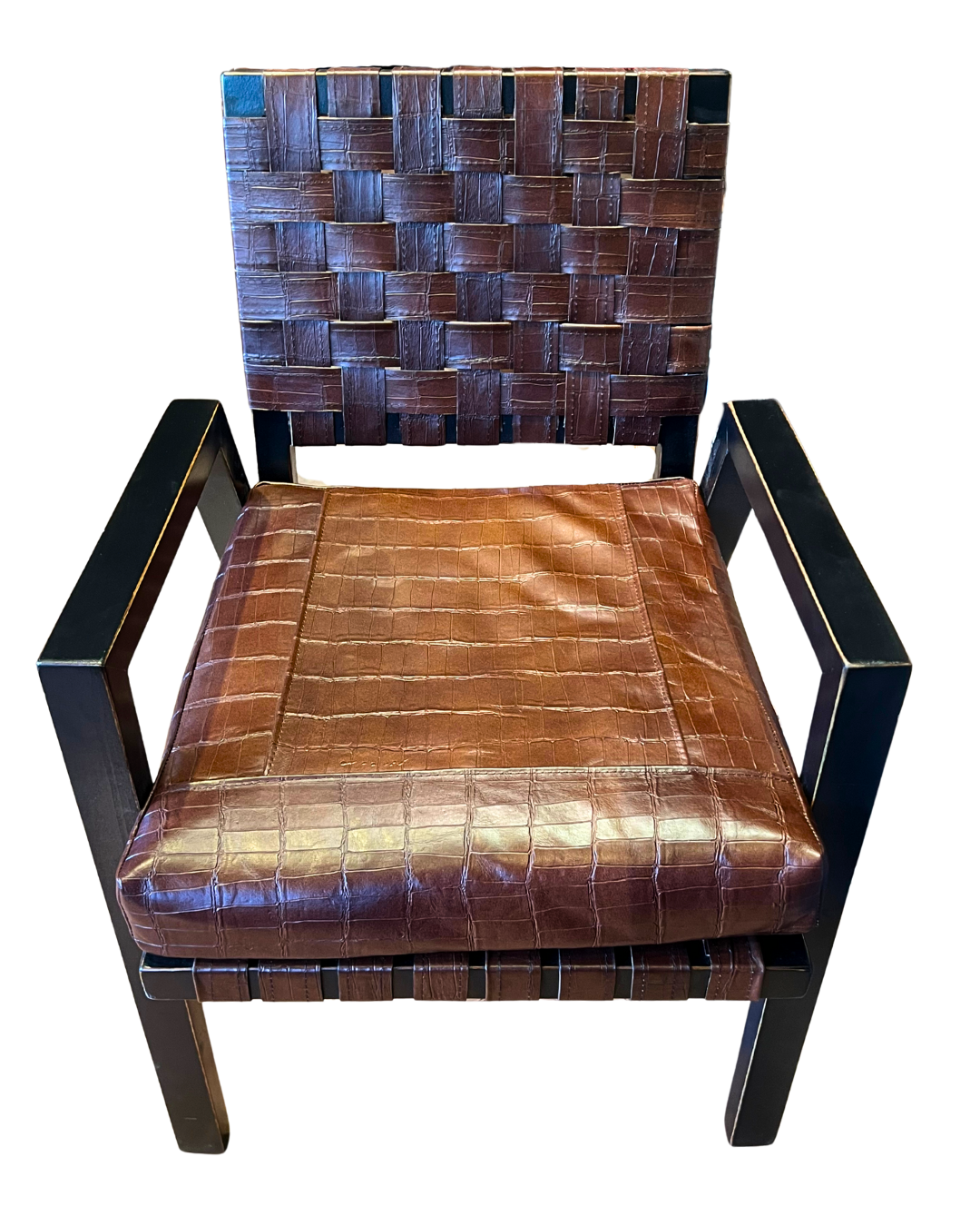 Patchwork Leather Accent Chair—Shop—Rios Interiors
